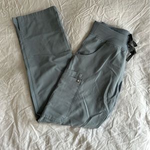 Dusty Blue Figs Kade cargo scrub pants